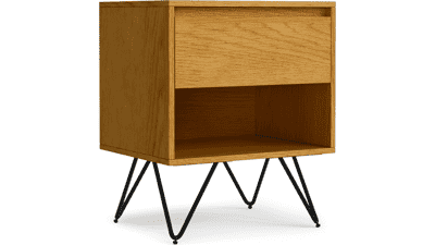 SIMPLIHOME Hunter Oak Nightstand