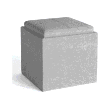 SIMPLIHOME Rockwood Cube Storage Ottoman