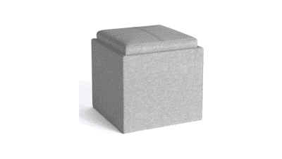 SIMPLIHOME Rockwood Cube Storage Ottoman