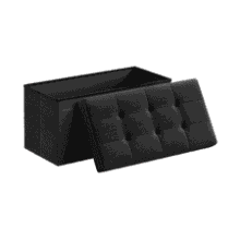 SONGMICS Folding Storage Ottoman Bench