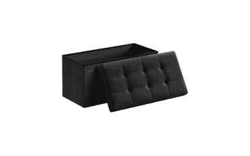 SONGMICS Folding Storage Ottoman Bench