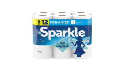 Sparkle Paper Towels 6 Double Rolls