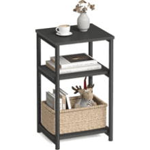 VASAGLE Classic Black Side Table