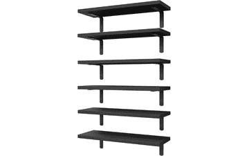 WOPITUES Wood Floating Shelves Set
