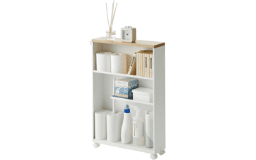 Yamazaki Slim Bathroom Storage Cart
