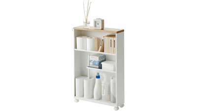 Yamazaki Slim Bathroom Storage Cart