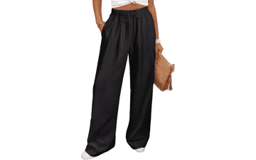 ANRABESS Women Linen Palazzo Pants