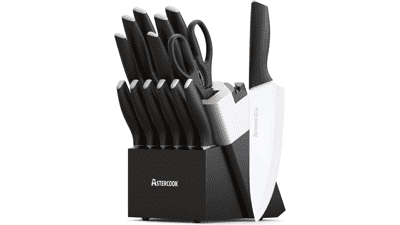Astercook 15-Piece German Stainless Knife Set