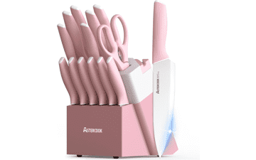 Astercook 15-Piece German Stainless Knife Set