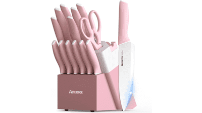 Astercook 15-Piece German Stainless Knife Set