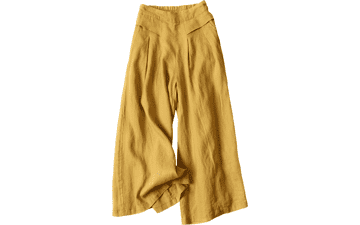 Bianstore Women's Linen Culottes Pants