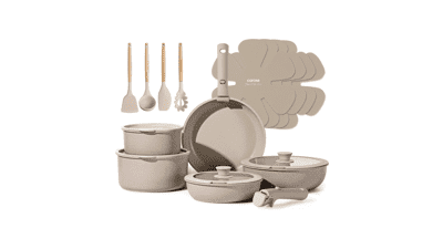 CAROTE 19-Piece Non-Stick Cookware Set