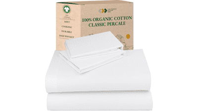 California Design Den Queen Organic Cotton Sheets