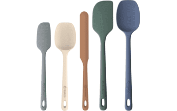 ChefAide 5‑Piece Silicone Spatula Set