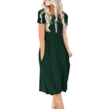 DB MOON Women Summer Empire Waist Dress