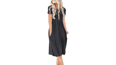 DB MOON Women Summer Empire Waist Dress