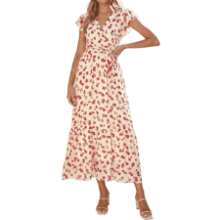 Floral Boho Maxi Dress for Women