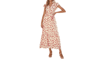 Floral Boho Maxi Dress for Women