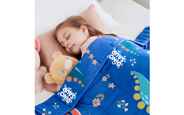 HOSUKKO 5lb Blue Dinosaur Weighted Blanket