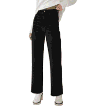 KDF High Waisted Wide Leg Jeans