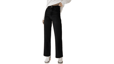 KDF High Waisted Wide Leg Jeans