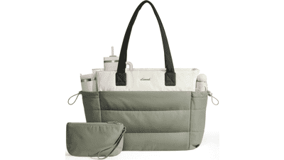 LOVEVOOK Tote Bag with Tumbler Pocket