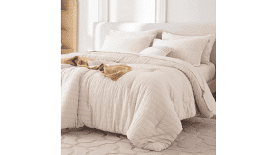 MUXHOMO 7-Piece Queen Comforter Set