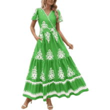 PRETTYGARDEN Boho Maxi Dress