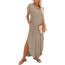 RUMIA Summer Maxi Dress with Pockets