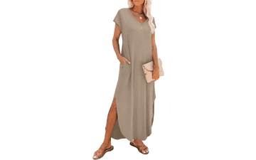 RUMIA Summer Maxi Dress with Pockets