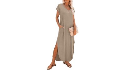 RUMIA Summer Maxi Dress with Pockets