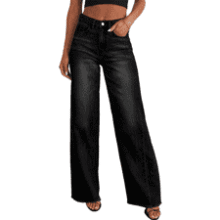 Sidefeel High Waisted Wide Leg Jeans