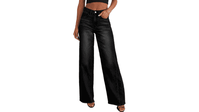 Sidefeel High Waisted Wide Leg Jeans
