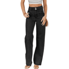 Sidefeel Women's High-Waisted Jeans