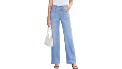 Sidefeel Women’s Wide Leg Jeans