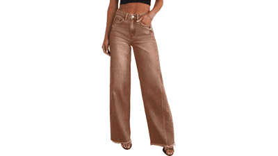 Sidefeel Women's Wide Leg Jeans