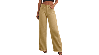 Sidefeel Women's Wide Leg Jeans