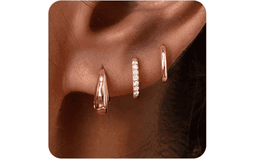Sterling Silver Huggie Hoop Earrings