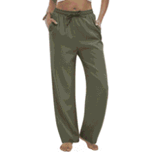 TOPYOGAS Women’s Linen Casual Pants