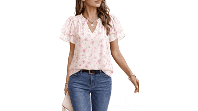 Timeson Women's Chiffon Blouses