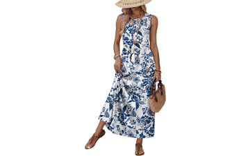 WIHOLL Summer Babydoll Maxi Dress