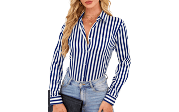 Women's Silky Button Down Shirts