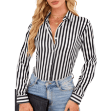 Women's Silky Button Down Shirts