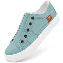 Women’s Slip‑On Canvas Sneakers
