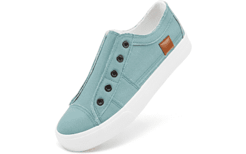 Women’s Slip‑On Canvas Sneakers
