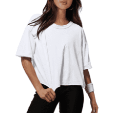 XIEERDUO Women’s Cotton Crop T-Shirt