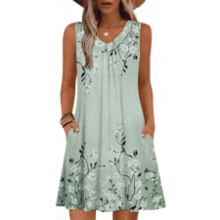 Zeagoo 2026 Summer Floral Tank Dress