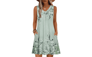 Zeagoo 2026 Summer Floral Tank Dress