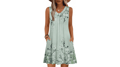 Zeagoo 2026 Summer Floral Tank Dress