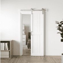 24in White Sliding Barn Door Kit